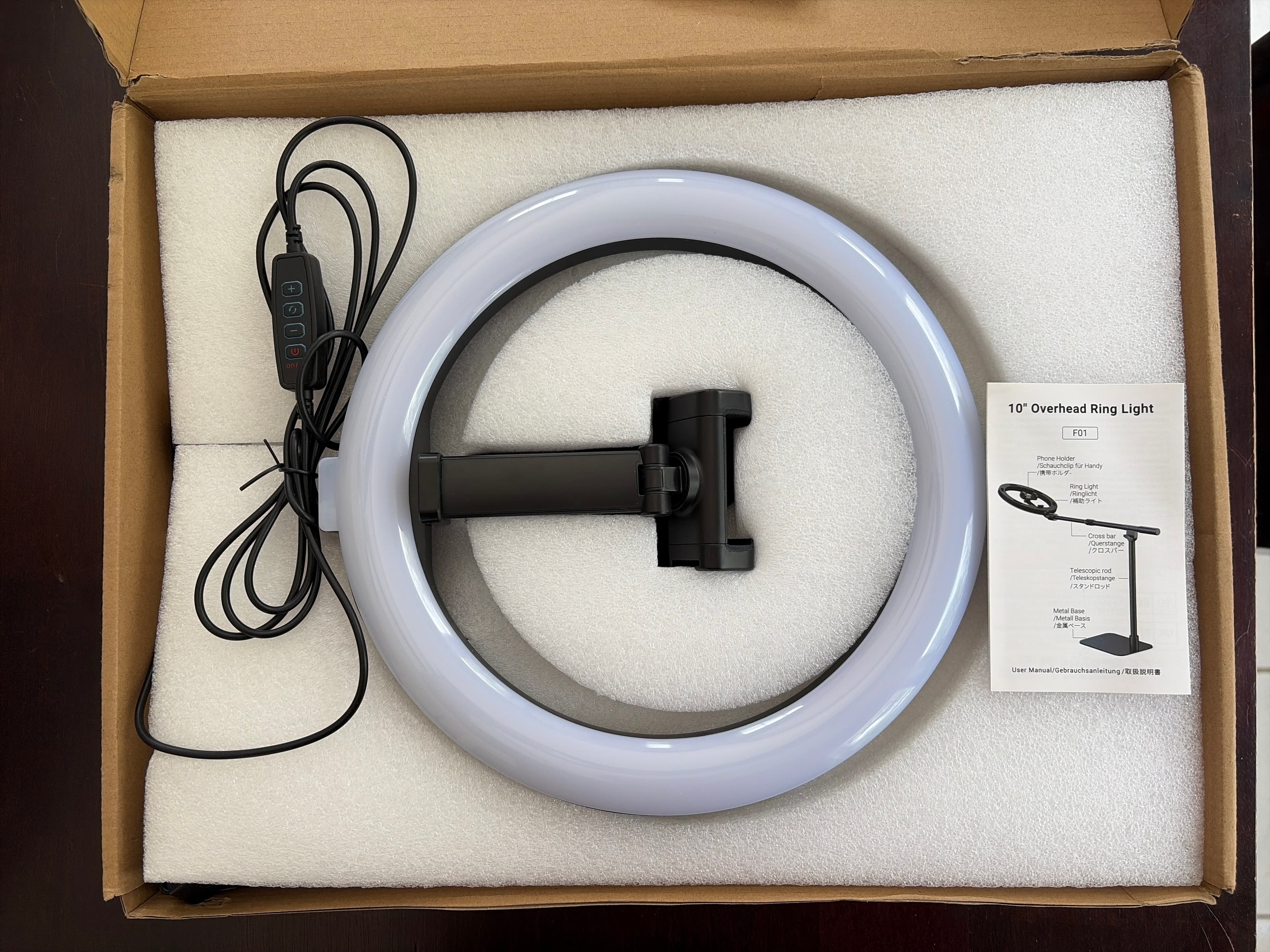 10 inch Overhead Ring Light
