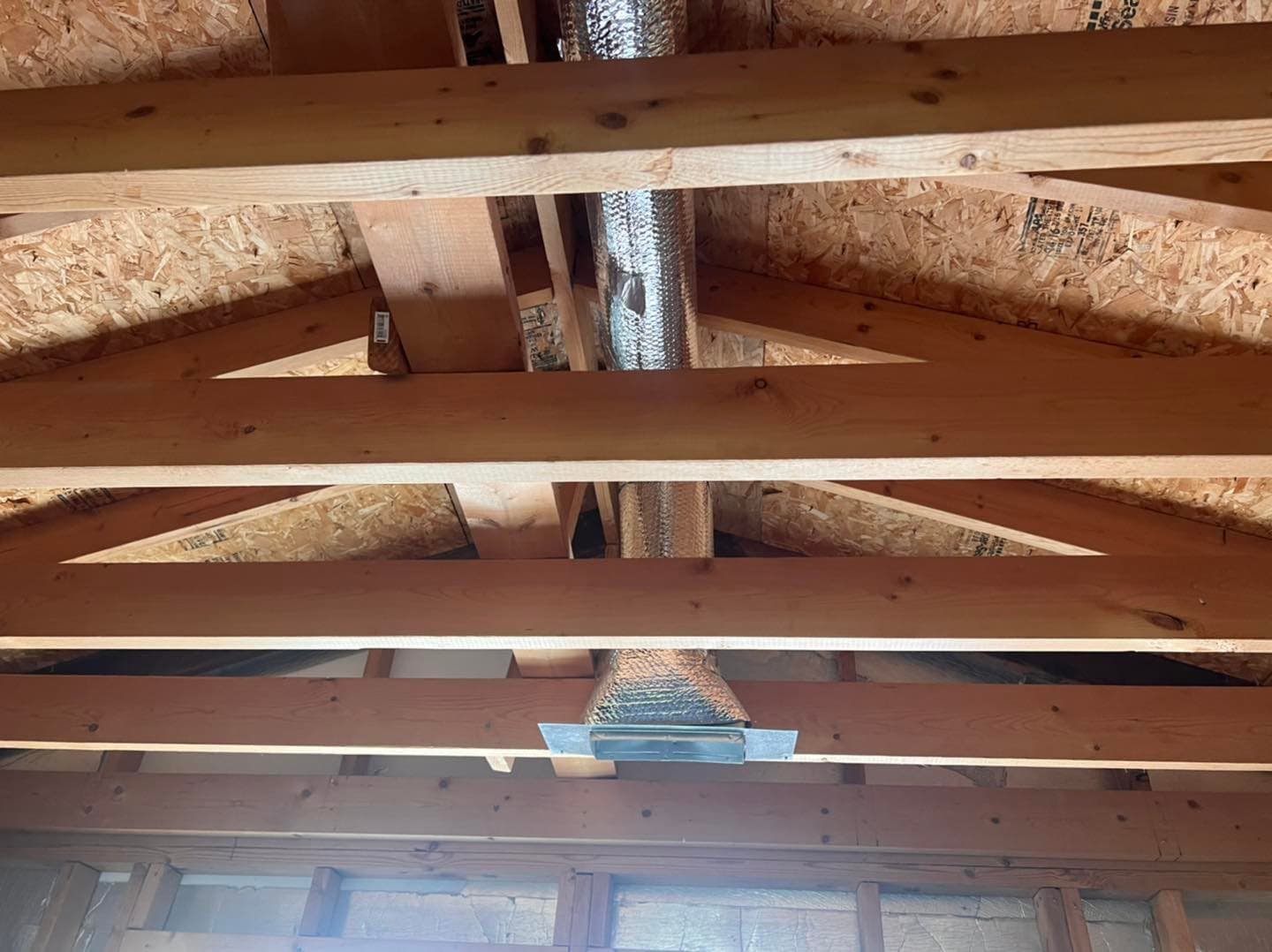 New ductwork installation