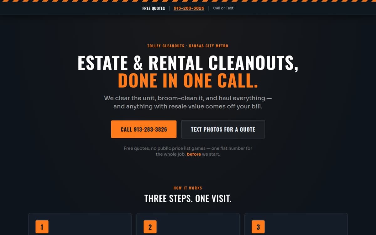 Tolley Cleanouts — live at tolley.io/cleanouts