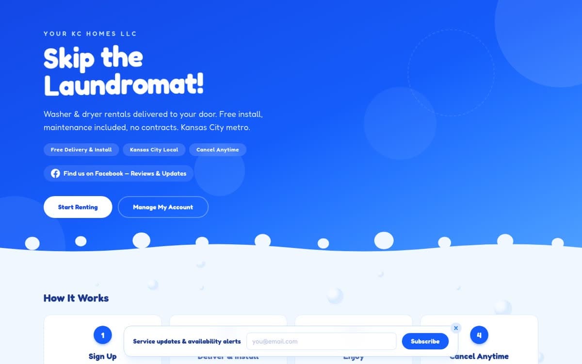 W/D Rentals — live at tolley.io/wd