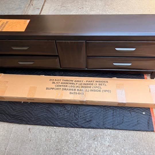 Queen Sized Bed footboard + slats