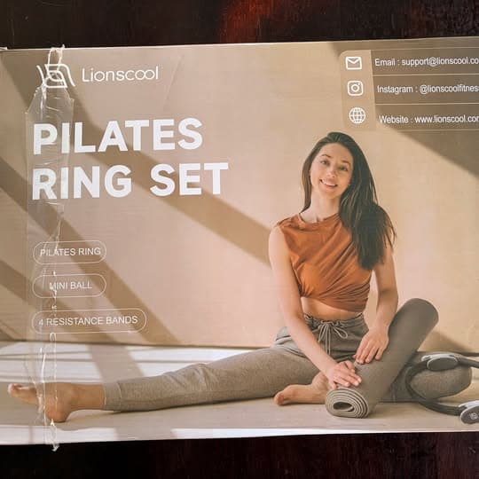 Pilates exercise ring set