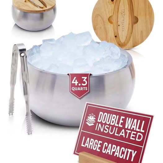 Insulated Stainless Steel Ice Bucket