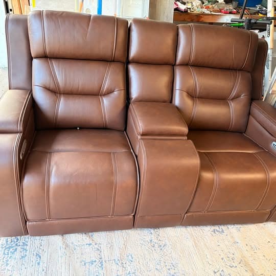 Ashley Knightington Power Reclining Loveseat Sofa