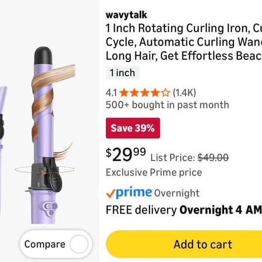 Automatic Curling Iron 1"