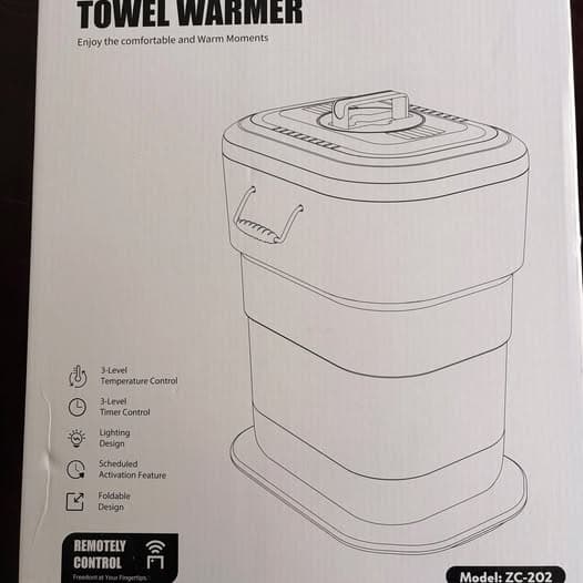 Foldable towel warmer