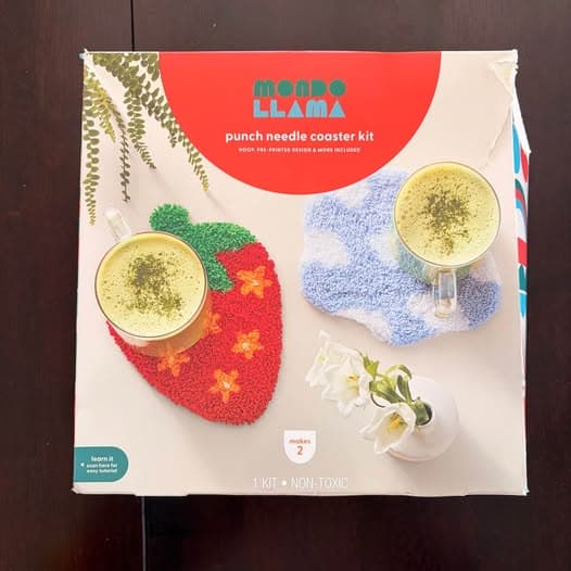 Punch needle coaster kit