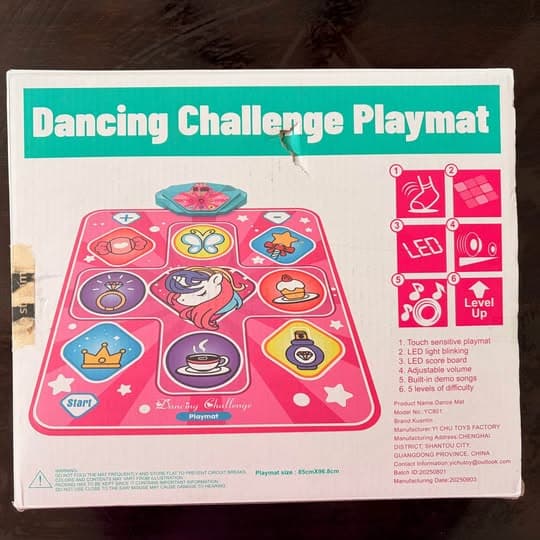 Little girl dance mat/indoor game