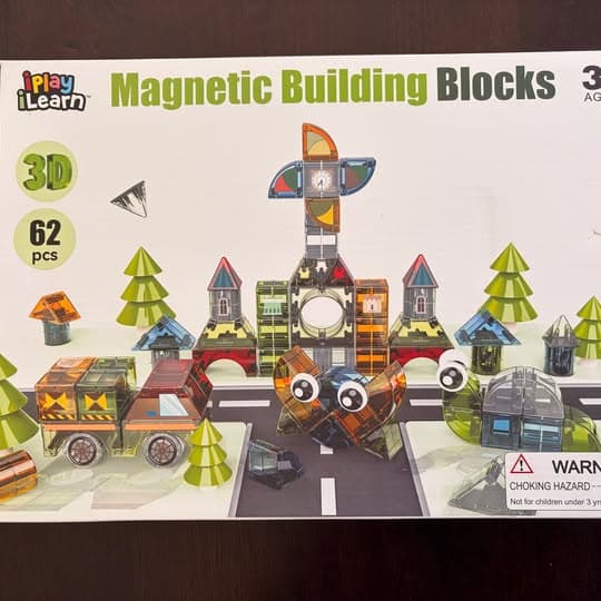 NEW 3D Kids Magnetic Building Blocks