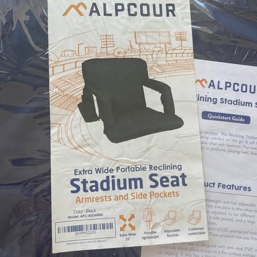 Extra Wide Portable Stadium Seat