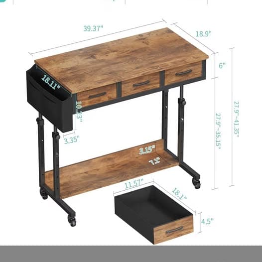 Rolling Adjustable Standing Desk