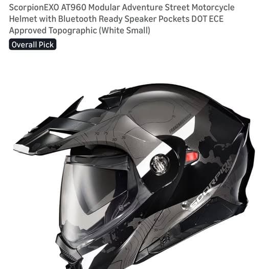 ScorpionEXO Motorcycle Helmet with Bluetooth