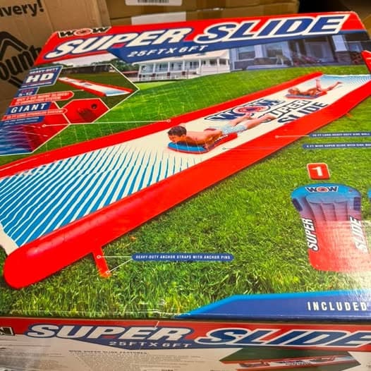 WOW Super Slide 25ft x 6ft Heavy-Duty Water Slide