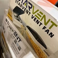 Starvent RV Roof Vent Fan 10-Speed 12V Thermostat Rain Sensor