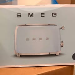 Smeg 50's Style Retro Aesthetic 2 Slice Toaster Gray 1/1